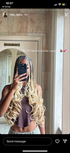 blonde french curls braids on black girl French Curls Black, Blonde French Curl Braids, Braid Hairstyles For Long Hair, Heart Braid, Braid Inspiration, Heart On Your Sleeve, Big Box Braids Hairstyles