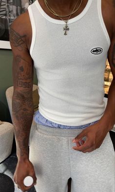 Black Men Tattoos, Instagram Jewelry, Street Fashion Men Streetwear, Guys Clothing Styles, Mens Outfit Inspiration, Mens Fashion Streetwear, Cool Outfits For Men, Streetwear Men Outfits, New Mom