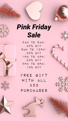 the pink friday sale is on