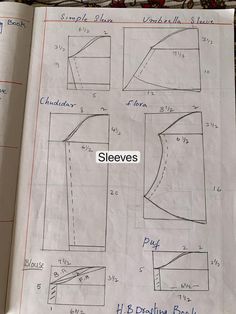 an open book with instructions on how to sew the top and bottom part of a dress