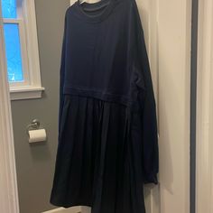 Oversized Sweatshirt Dress That Is A Size Xl But Fits More Like A 1xl. From A Pet Friendly Home And Never Wore. Oversized Sweatshirt Dress, Oversized Sweatshirt, Sweatshirt Dress, Xl Dress, Pet Friendly, Colorful Dresses, Color Blue, Pet, Womens Dresses