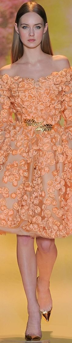 Flower Lady, Spring Couture, Lady Fashion, Couture Designers, Color Naranja, Zuhair Murad, Dressed To Kill, Floral Fashion