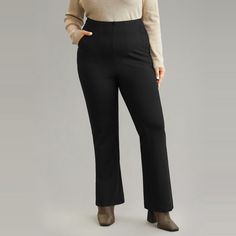 Shop High Rise Elastic Waist Thick Flare Leg Pants at BloomChic. Plus Size Clothing & Plus Size Pants. BloomChic is a digital-first fashion and lifestyle destination for modern women sizes 10-30. Trendy Bottoms, Clothing Plus Size, Flare Leg Pants, Plus Size Pants, Modern Women, Winter Colors, Fashion And Lifestyle, Plus Size Clothing, Modern Woman