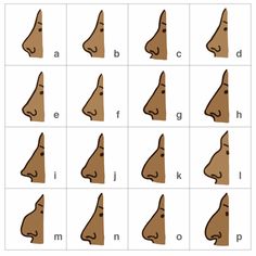 an animal's nose is shown with the letter d in each side and bottom