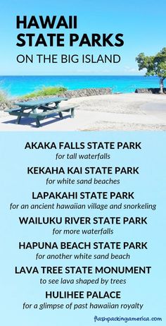 the hawaii state parks on the big island are open for all visitors to see and do