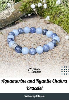 Elevate your chakra alignment with our stunning Aquamarine and Kyanite bracelet 💎✨ Discover the powerful healing properties of these crystals and enhance your spiritual journey today. #chakrabracelet #aquamarine #kyanite #crystalhealing Adjustable Healing Bracelets With Gemstone Accents, Adjustable Gemstone Bracelets For Healing, Adjustable Spiritual Beaded Bracelets With Gemstone Accents, Adjustable Beaded Bracelets With Gemstone Accents, Spiritual Gemstone Accents Bracelet Gift, Spiritual Bracelet With Gemstone Accents As Gift, Spiritual Bracelets With Gemstone Accents As Gift, Kyanite Bracelet, Fluorite Bracelet