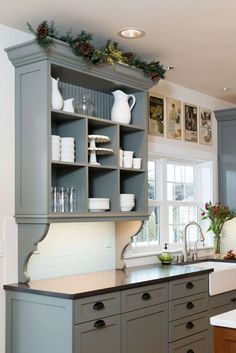 a kitchen filled with lots of counter top space