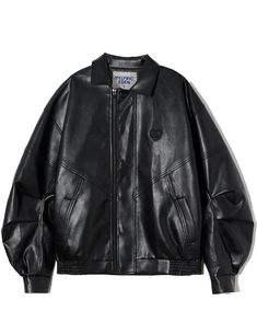 PRICES MAY VARY. Fabric: 100% Polyurethane, high quality faux leather Design: Special shape in the arms, Ziper/button closure, Oversized, Slanted welt pockets, Elasticated cuffs & hem, Embroidery brand logo, Lapel collar Style: Oversized leather jacket, Y2k, Lightweight, Casual, Streetwear, Fashion trendy bomber jacket, Unisex Match: Just wear a basic T-shirt with jeans for a casual look or wear a dress shirt under it for formal occasions. This all-match style leather jacket must be an indispensable outerwear in your wardrobe. Easy Maintenance: This leather jacket don't need to be washed often, just gently wipe it with a soft cloth with some water to keep it long wearing and in the best condition Over Sized Leather Jackets, Fbi Agent Jacket, Amazon Leather Jacket, 80s Goth Style, Aelfric Eden Jacket, Black Jacket Oversized, Women’s Leather Jacket, Leather Shirt Jacket Outfit, Outfits To Wear To A Concert