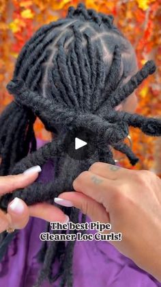 133K views · 78K reactions | The best Pipe Cleaner Loc Curls that you can get.😍🔥 Shop now at www.NappStar.com 

#locs #locproducts #nappstar #locstyles #locnation | Shop_NappStar Loc Curls, Book Appointment Now, Loc Updo, Women Marriage, Dreads Styles, European Hair, Updo Styles, Book Appointment, Hair Twist Styles