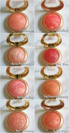 Milani Baked Blush Swatches, Best Drugstore Blush, Drugstore Blush, Matte Make Up, Milani Baked Blush, Best Drugstore Makeup, Baked Blush, Basic Makeup, Makeup Aesthetic