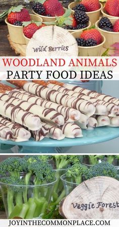 woodland animals party food ideas for kids