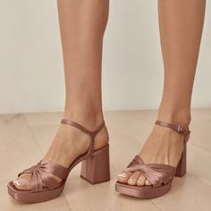 null Ankle-high Sandals With Padded Heel For Summer, Ankle-high Platform Sandals For Formal Occasions, Formal Ankle-high Platform Sandals, Block Heel Platform Sandals, Pink Square, Sandal Platform, Platform Block Heels, Platform Sandals Heels, Ankle Strap Sandals