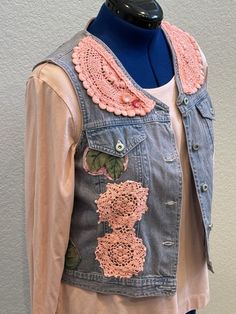 Cowgirl Vest, Denim Cowgirl, Western Cottagecore, Halter Top And Skirt, Wrap Tank Top, Green Halter Top, Vintage Doilies, Pink Sundress, Blue Halter Top