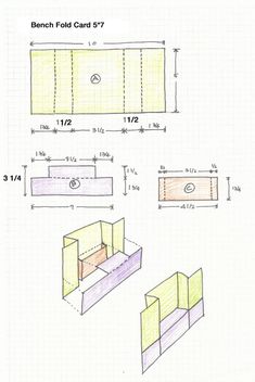 the plans for a bench fold card box