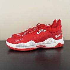 ad eBay - Find many great new & used options and get the best deals for Men’s Size 16 Nike PG 5 TB University Red Basketball Shoes DM5045-603 NEW at the best online prices at eBay! Free shipping for many products! Nike Leather Sole Sneakers With Round Toe, University Red Running Shoes With Branded Insole, University Red Basketball Shoes With Cushioned Footbed, Low-top Red Basketball Shoes With Red Sole, Red Low-top Basketball Shoes With Red Sole, Red Lace-up Running Shoes With Branded Insole, Red Running Shoes With Rubber Sole, Nike Red Basketball Shoes With Cushioned Footbed, Modern Low-top Basketball Shoes With Red Sole