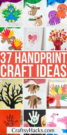 handprint craft ideas for kids that are easy to make