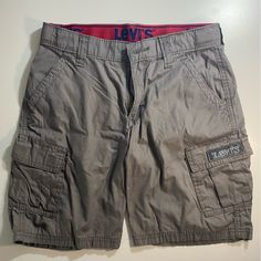 Boys Levi’s Cargo Shorts. Size 10/12. Waist 26”. Like Brand New. Grey Khaki Color. Boys Cargo Shorts, Khaki Color, Grey Khakis, Fit Inspo, Kids Bottoms, Fitness Inspo, Cargo Shorts, Levi's, Size 10