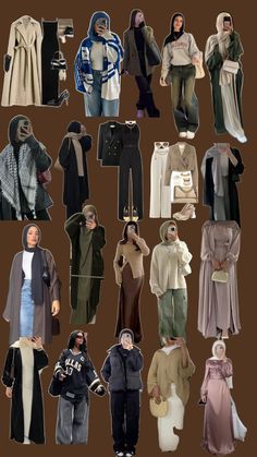 Fall Outfits Muslim, Modern Hijabi Outfits, Shien Outfit Idea Hijabi, Outfit Ideas Winter Hijab, Hijab Organization Ideas, Hijabi Outfits Casual Winter, Hijabstyle Outfits, Hijabi Winter Outfits, Christian Outfits Modesty