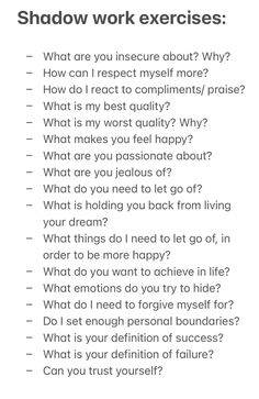 Shadow work / self - care / self love / journaling questions / #shadowwork / #journalprompts Better Everyday Journal Prompts, Shadow Work Magic, Journal Ideas Self Discovery, September Shadow Work, Dark Shadow Questions, Questions To Ask Self, 31 Day Journal Prompts, Healing Questions Journal, End Of Day Reflection Questions