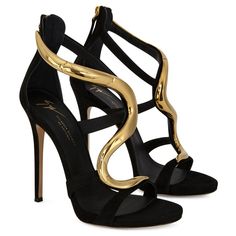 VENERE Snake Women, Metal Snake, Summer Luxury, Elegant Sandals, Zanotti Shoes, Stiletto Sandals, Sandals Black, Sandals Summer, High Heel Sandals