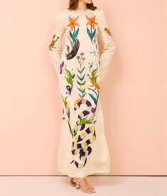 F00235424-105 Animal Print Maxi Dresses, Spring Maxi Dress, Street Dress, Floral Printing, Party Kleidung, Dress Sleeve Styles, Backless Maxi Dresses, Elegant Dresses For Women, Style Party