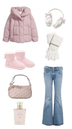 Simple Coquette Outfits For School, Pink Y2k Outfit Layout, Coutteqe Aesthetic Outfits, Wonyoungism Outfits Winter, Wonyoungism Outfit Ideas, Coqquete Outfits Winter, Coquette Outfit Ideas Winter, Cute Outfits Winter Teen Fashion, Pink Winter Fits