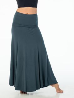 Fully convertible, this full-length maxi skirt features a wide fold-over waistband and hourglass silhouette. Made from our mid-weight rayon jersey, it’s designed to be worn as a skirt or strapless dress. [#details] Can be worn 2 ways: Strapless maxi dress Maxi Skirt Size Suggestions S/M: 2-6 M/L: 8-12 [/details] [#fabric] Rayon Lycra: 90% Rayon (Viscose) / 10% Spandex (Lycra) [/fabric] Versatile Full-length Stretch Skirt, Versatile Stretch Maxi Skirt For Spring, Solid Stretch Maxi Skirt, Fitted Versatile Maxi Skirt For Spring, Versatile Fitted Maxi Skirt For Spring, Versatile Fitted Maxi Skirt For Summer, Stretch Flared Maxi Skirt, Versatile Fitted Flared Maxi Skirt, Solid Color Stretch Maxi Flared Skirt