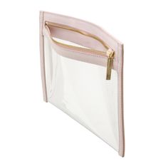 blush Clear Cosmetic Bag With Strap For Travel, Clear Cosmetic Bag With Removable Pouch For Travel, Clear Travel Cosmetic Bag With Removable Pouch, Clear Rectangular Cosmetic Bag With Strap, Clear Zipper Pouch Cosmetic Bag For Travel, Elegant Clear Travel Bag, Clear Rectangular Cosmetic Bag For Organization, Clear Cosmetic Bag With Removable Pouch For Daily Use, Rectangular Clear Cosmetic Bag For Organization