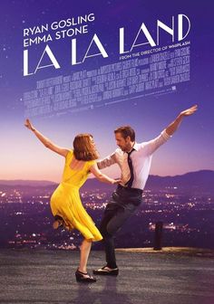 a movie poster with a man and woman dancing