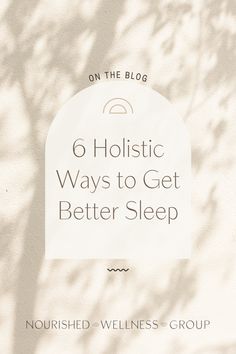 Improving our sleep can benefit our mental health! The quality of our sleep also plays a role in how well our nervous system is functioning. Let’s explore a few holistic tips + tricks to get better sleep, shall we? Holistic Sleep Remedies, Sleep Quality Improve, Better Quality Sleep, Ways To Get Better Sleep, Holistic Tips, Improving Sleep, Sleep Strategies, Get Better Sleep, Sleep Dream