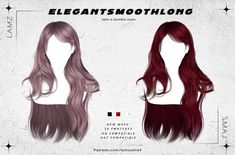 two different types of wigs with long hair