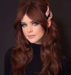 Long Layered Haircuts, Hair Wax, Auburn Hair, Unique Hairstyles, Hair Color For Black Hair, Layered Haircuts, Brunette Hair Color, Hairstyles With Bangs, Auburn