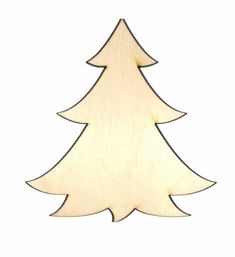 a wooden cutout of a christmas tree