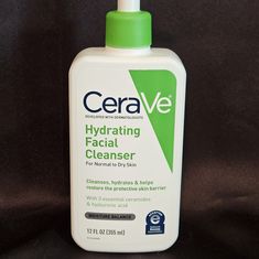 Cerave Hydrating Facial Cleanser 12 Ounces New Without Tags/I Purchased This And Realized When I Got Home It Wasn't The One I Wanted. I Unfortunately I Had Lost My Receipt. Cerave Hydrating Facial Cleanser, Hydrating Facial Cleanser, Hydrating Facial, Facial Cleanser, Facial, The One, Lost, Tags, Green