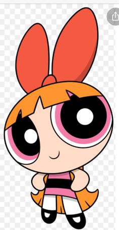 the powerpuff girl cartoon character with big eyes