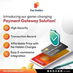 an advertisement for payday's payment gateway solution