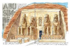 Acuarelas de viaje de: Egipto, Uganda y Sudán - Joaquin Dorao Architecture Journal, Interior Design History, Travel Art Journal, Watercolor Paintings Nature, Architecture Design Sketch, Environmental Graphic Design, Architecture Building Design