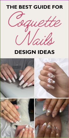 Achieving trendy nail looks can feel overwhelming. Our guide to coquette nails will help you nail that effortlessly chic style. Save this pin for your next manicure idea! Princess Nail Designs, Aesthetic Nail Art, Coquette Nail, Nails Girly, Princess Vibe, Soft Pink Nails, Coquette Nails, Aesthetic Nail, Nail Looks