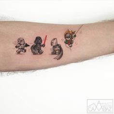 Lego Tattoo, Darth Vader Tattoo, Colorful Tattoos, Disney Tattoo, Initial Tattoo, Star Wars Tattoo, Cool Small Tattoos, Most Popular Tattoos, Small Tattoos For Guys