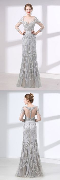 Fitted Evening Dress With 3/4 Sleeves For Prom, Sequin Wedding Dress With 3/4 Sleeves, Sequin 3/4 Sleeve Wedding Dress, Embellished 3/4 Sleeve Wedding Dress, Prom Dresses Gorgeous, Prom Dress Fitted, Rhinestone Prom Dress, Princess Dress Fairytale, Haute Couture Gowns