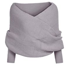 PRICES MAY VARY. One Size Fits Most: Measuring 240x50 cm (94.4x19.68 inches), this unique scarf features a bit of elasticity, making it a comfortable fit for most people. Its unisex design caters to everyone. Stylish Sweater Scarf with Sleeves: This snowfall sweater scarf boasts an innovative sleeve design. It's not just soft and comfortable; it also adds a fashionable flair to your outfits while keeping you warm. Flattering V-Neck Design: The V-neck cut elegantly highlights your neck and collar What To Wear With A Sweater Dress, Knit Shawls And Wraps Patterns Free, Scarf With Sleeves, Cozy Shawl, Unique Scarf, Cross Sweater, Stylish Sweater, Unique Sweaters, Knitted Cape