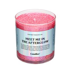 Meet Me In The Afterglow Candle Meet Me In The Afterglow, Sparkling Candle, Candy Candle, Baby Candle, Cream Candles, Relaxing Candles, Sweet Like Candy, Glitter Invitations, Candle Gift Box