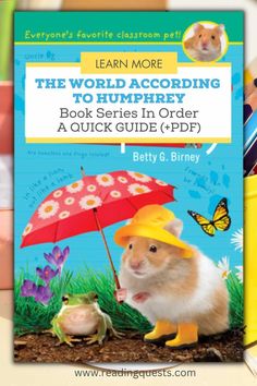 This is a cover of one of the book in the series The World According to Humphrey and has a text overlay that says Book Series in Order. Circus Activities, Classroom Pets, Lion And Lamb, Family Fun Night, Middle Grade Books, Middle Grades, School Programs, Teacher Guides, Spring Has Sprung