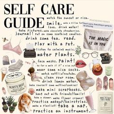 Self Care Guide, Health Activities, Glo Up, Delaware, Take Care Of Yourself, Healthy Habits