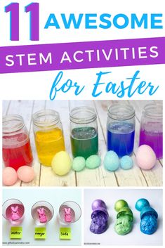 Peeps Science Experiment, Activities For Easter, Stem Activities For Kids, Fun Stem Activities, Rainbow Activities, Growing Crystals