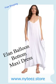 Make a statement with our Elan maxi dress cover up! This beautiful piece features V-back detail, adjustable spaghetti straps and an asymmetric hemline for a flattering silhouette. With its lightweight, flowy fabric, this dress is perfect for hitting the beach or lounging poolside while still looking and feeling your best. With a choice of colors, you can match this dress with your favorite accessories for a stunning look that you will love. Classy Long Dress, Maxi Dress Coverup, Flowy Fabric, Spaghetti Strap Maxi Dress, Dress Cover, Evening Attire, Dress Skirt, Long Dress, Spaghetti Strap