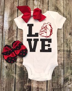 1000+ ideas about Georgia Bulldogs Baby on Pinterest | Atlanta ... Uga Baby, Dawgs Football, Bulldogs Shirt, Georgia Bulldogs Shirt, Football Onesie, Ga Bulldogs, Georgia Bulldog, Georgia Girls, Bulldog Shirt