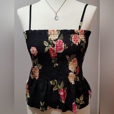 Reposhing This Item. I Really Love It But Just Isn’t My Style As Much As I Want It To Be! Nwot. Stretchy And Comfortable With A Cute Flare. Can Be Dressed Down With Jeans Or Ready For A Night Out With Black Pants And Heels. Ethiopian Opal Ring, Ruched Top, Dressed Down, Black Pants, Floral Tops, I Want, Night Out, Floral Print, Floral Prints