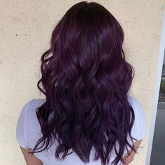 21 Stunning Black Cherry Hair Color Ideas for 2021 Dark Hair Color Ideas Pale Skin, Plum Baylage Hair, Pinot Noir Hair Color, Dark Hair Colors For Fall Deep Purple, Mexican Hair Dye Ideas, Deep Eggplant Hair Color, Chocolate Covered Cherry Hair Color, Dark Hair Color Ideas For Winter Deep Purple, Dark Cherry Purple Hair