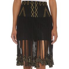 This Gypset Kenza Skirt In Black Has An Embroidered Gold Pattern Throughout As Well As Bits Of Gold In The Tassels. Long Tassels Hang Down From Around Halfway Up The Skirt And Go All The Way Around. Measurements: Waist: 14 In. Length (Without Tassels): 15 In. Elegant Party Bottoms With Tassels, Elegant Skirt With Tassels For Night Out, Elegant Fitted Skirt With Tassels, Elegant Party Skirt With Tassels, Fitted Fringe Bottoms For Evening, Elegant Summer Skirt With Tassels, Elegant Fringed Skirt, Elegant Fringe Skirt, Tasseled Skirt For Night Out